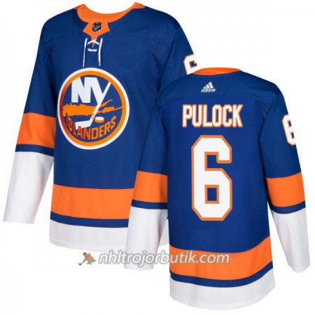 Män Ishockey New York Islanders Tröja Ryan Pulock 6 Adidas 2017-2018 Royal Authentic